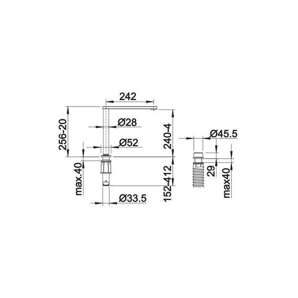 Blanco kj�kkenkran Eloscope-F II krom