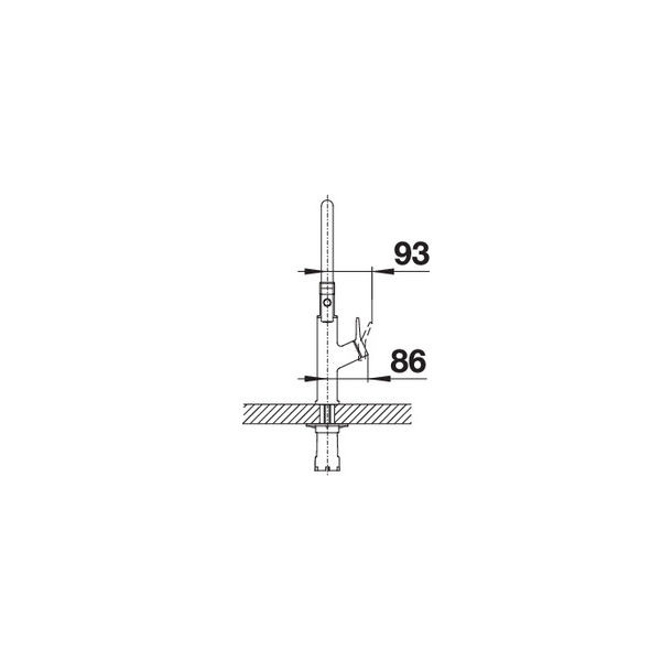 Blanco kj�kkenkran Solenta-S rustfritt st�l