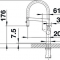 Blanco kj�kkenkran Solenta-S rustfritt st�l