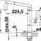 Blanco kj�kkenkran Panera-S rustfritt st�l