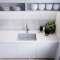 Corian� benkeplate Glacier White rektangul�r formet