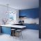 Corian� benkeplate Glacier White U&minus;formet