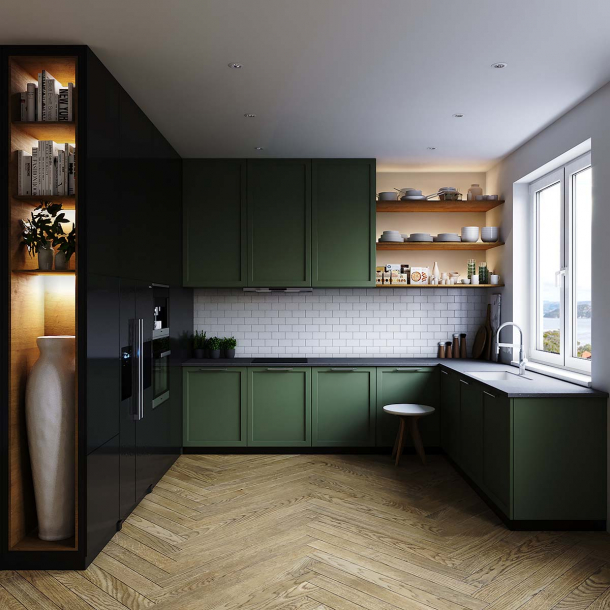 Corian� benkeplate Lava Rock L&minus;formet