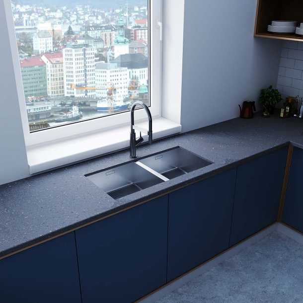 Corian� benkeplate Lava Rock U&minus;formet