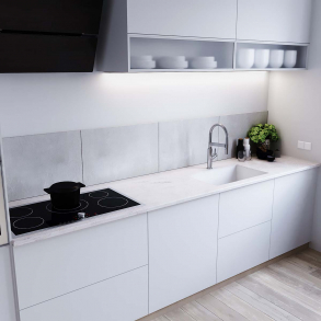 Corian� benkeplate Limestone Prima rektangul�r formet