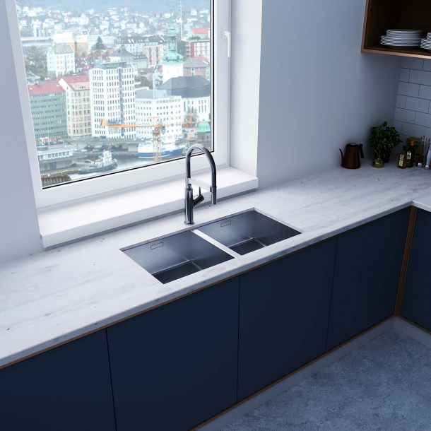 Corian� benkeplate Limestone Prima U&minus;formet
