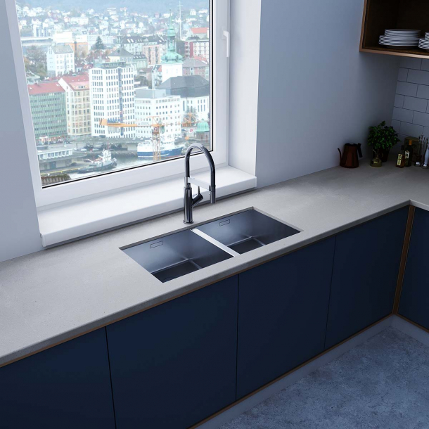 Corian� benkeplate Neutral Concrete U&minus;formet