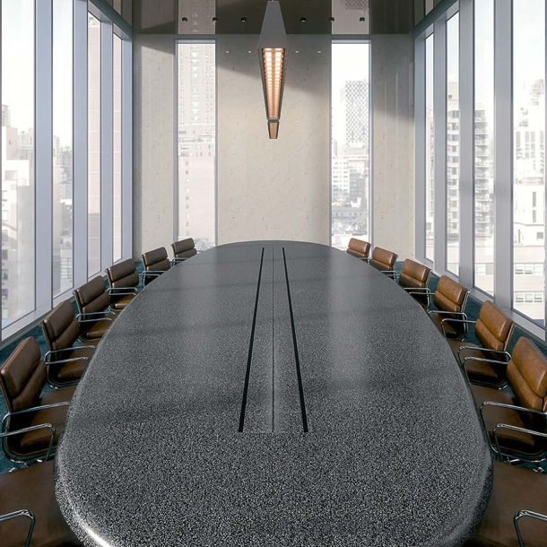 Corian� Basalt Terrazzo materialpr�ve 18x12 cm (refunderes)