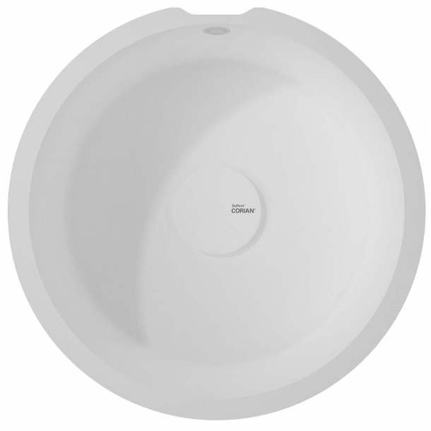 Vask Corian� Rounded 9310+9310 Glacier White