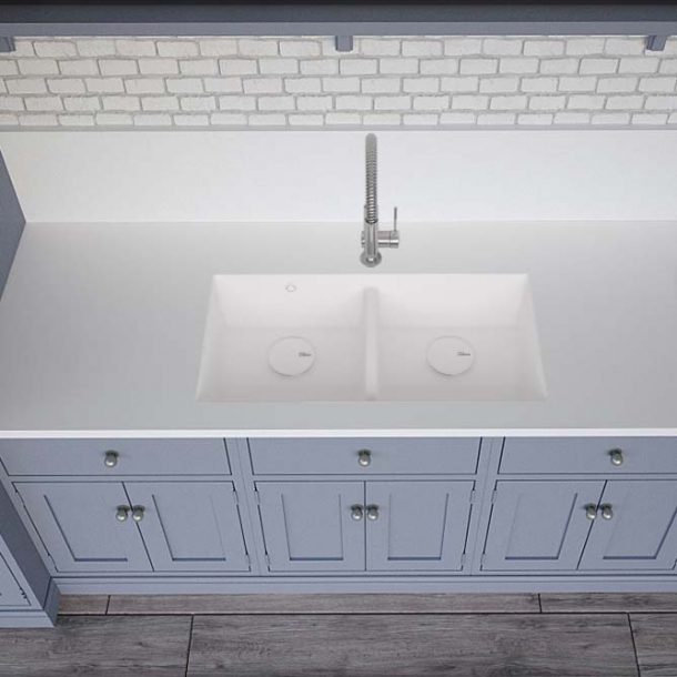 Vask Corian&reg; Salty 9410 Glacier White
