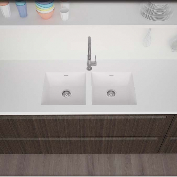 Vask Corian&reg; Spicy 965+965 Glacier White