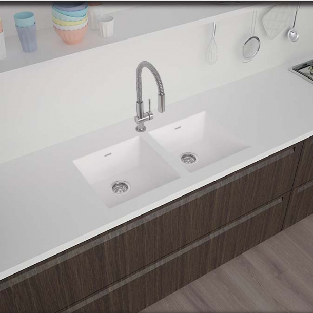 Vask Corian&reg; Spicy 965+965 Glacier White