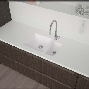 Vask Corian&reg; Spicy 965+967 Glacier White