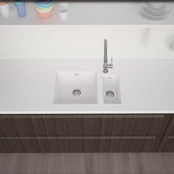 Vask Corian&reg; Spicy 965+967 Glacier White