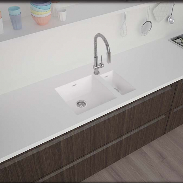 Vask Corian&reg; Spicy 965+967 Glacier White