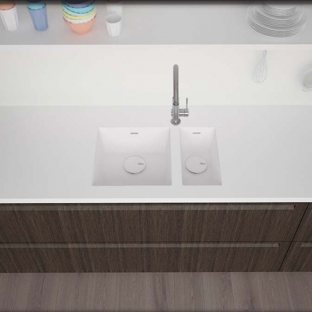 Vask Corian&reg; Spicy 965+9910 Glacier White