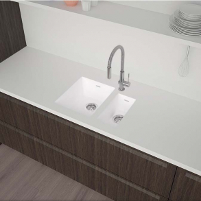 Vask Corian&reg; Spicy 969+967 Glacier White