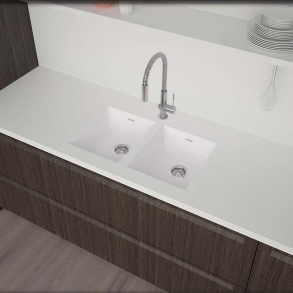 Vask Corian&reg; Spicy 969+969 Glacier White