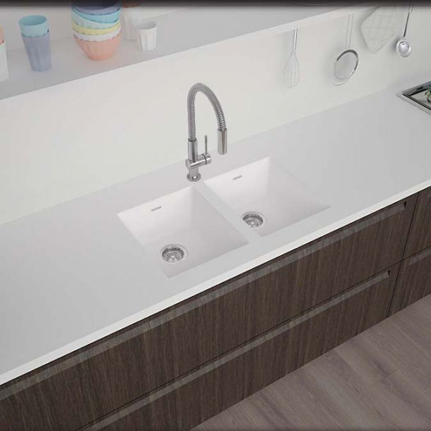 Vask Corian&reg; Spicy 969+969 Glacier White