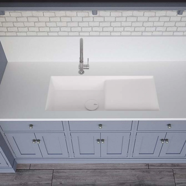 Vask Corian&reg; Spicy 9920 Glacier White