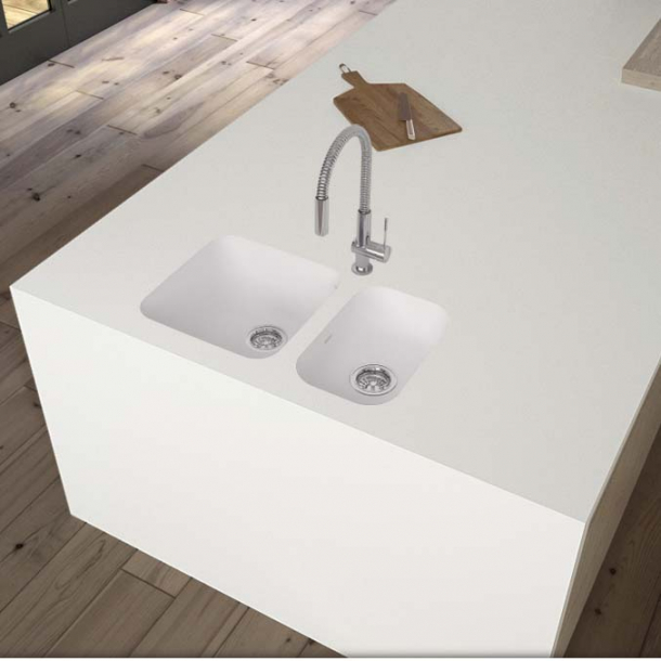 Vask Corian&reg; Sweet 804+802 Glacier White