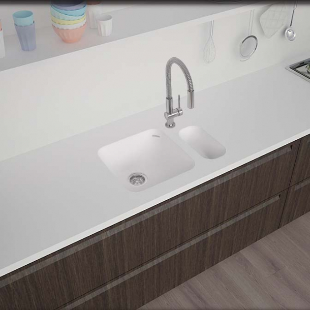 Vask Corian&reg; Sweet 804+857 Glacier White