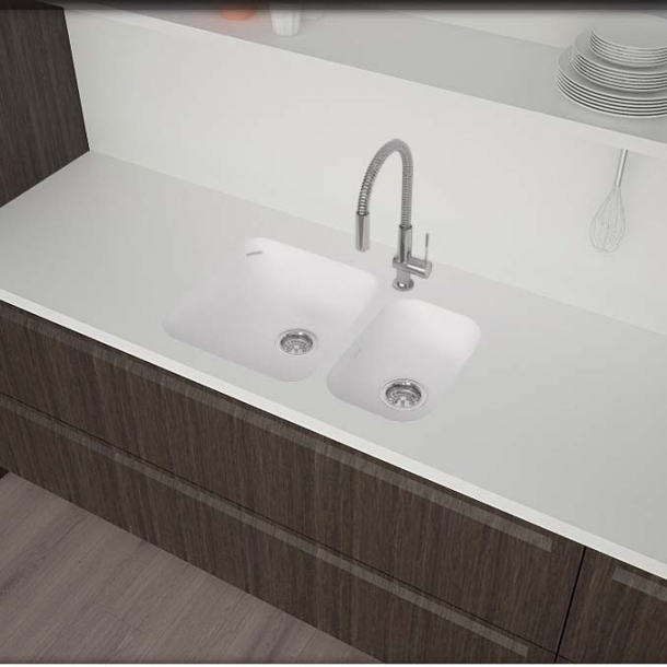 Vask Corian&reg; Sweet 805+802 Glacier White