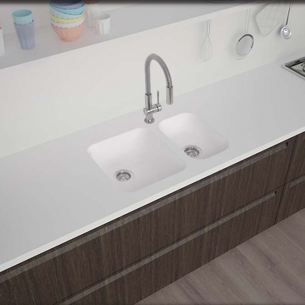 Vask Corian&reg; Sweet 805+802 Glacier White