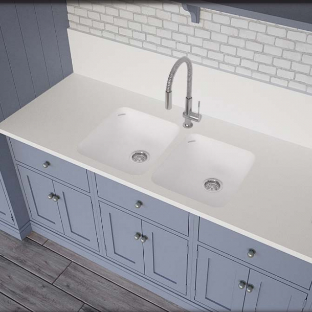 Vask Corian&reg; Sweet 805+805 Glacier White