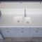 Vask Corian&reg; Sweet 859+802 Glacier White