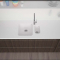 Vask Corian&reg; Sweet 859+857 Glacier White