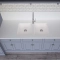 Vask Corian&reg; Sweet 859+859 Glacier White