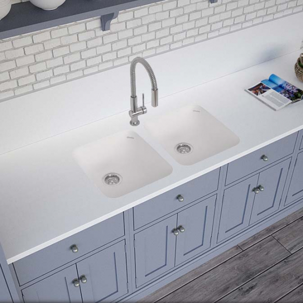 Vask Corian&reg; Sweet 859+859 Glacier White