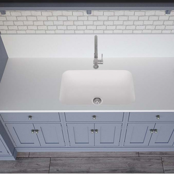 Vask Corian&reg; Sweet 881 Glacier White