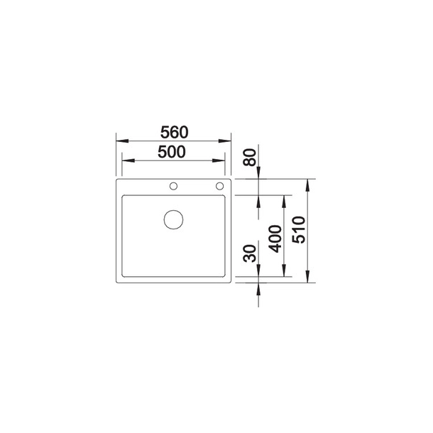 Vask Blanco Claron 500 Durinox