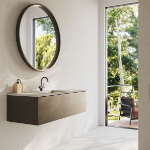 Skarstind MDF+HPL Tula Oak Servantskap 101, uten topp og vask