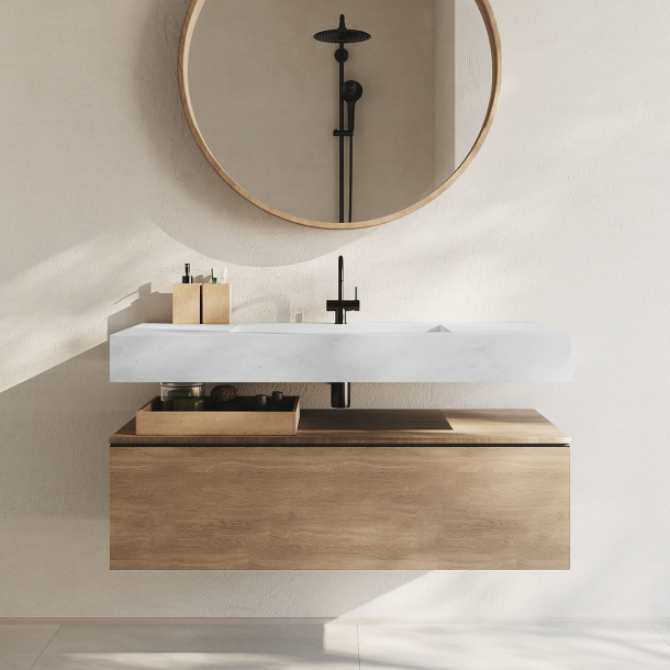 Veotinden MTX+HPL Millennium Oak Servantskap 101, uten vask