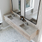 Dobbel Vask Corian� Aurora Artista Beige