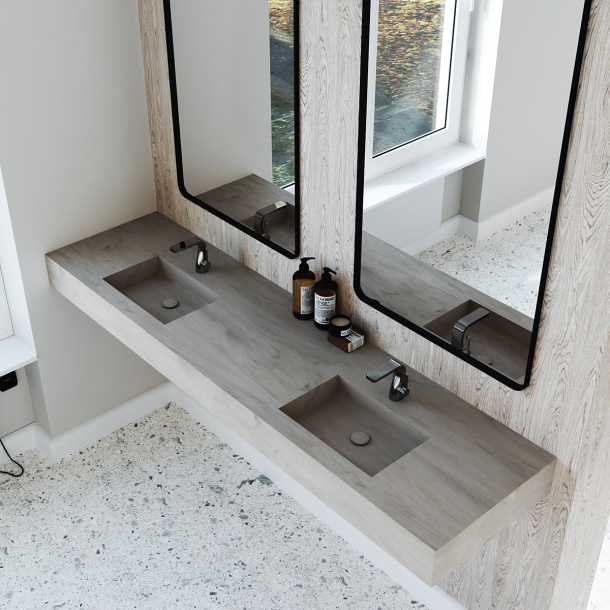 Dobbel Vask Corian� Aurora Artista Dust