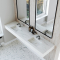 Dobbel Vask Corian� Aurora Carrara Lino