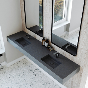 Dobbel Vask Corian� Aurora Lava Rock