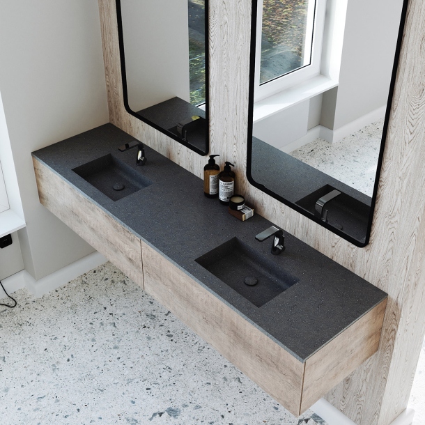 Dobbel Vask Corian� Aurora Lava Rock
