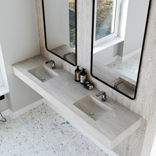 Dobbel Vask Corian� Canyon Artista Beige