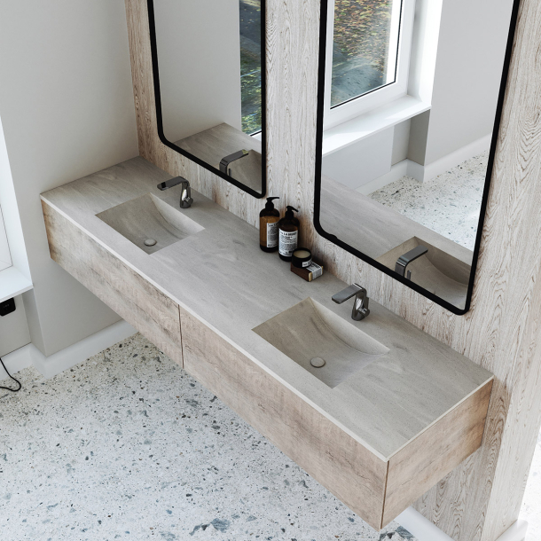 Dobbel Vask Corian� Canyon Artista Beige