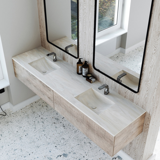 Dobbel Vask Corian� Canyon Artista Canvas