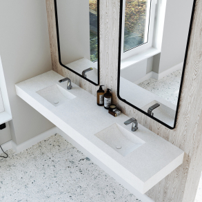 Dobbel Vask Corian� Canyon Sparkling Granita