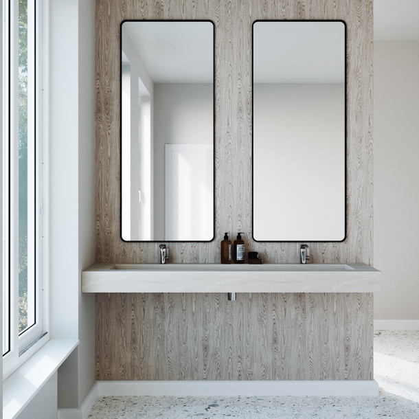 Dobbel vask Corian� Delta Artista Beige
