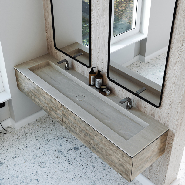 Dobbel vask Corian� Delta Artista Beige