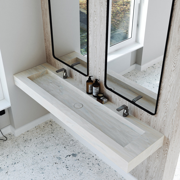 Dobbel vask Corian� Delta Artista Canvas