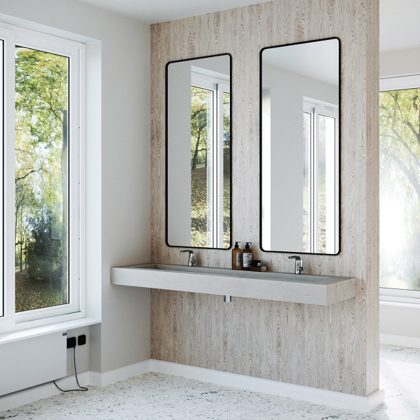 Dobbel vask Corian� Delta Artista Dust